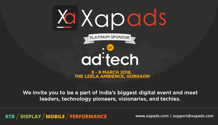 xapads's tweet photo. Our team would love to greet you! If you wish to book a meeting with us, please contact: support@xapads.com #adtechIN #XapadsMedia Ad:tech India https://t.co/IDEfrw7r6k