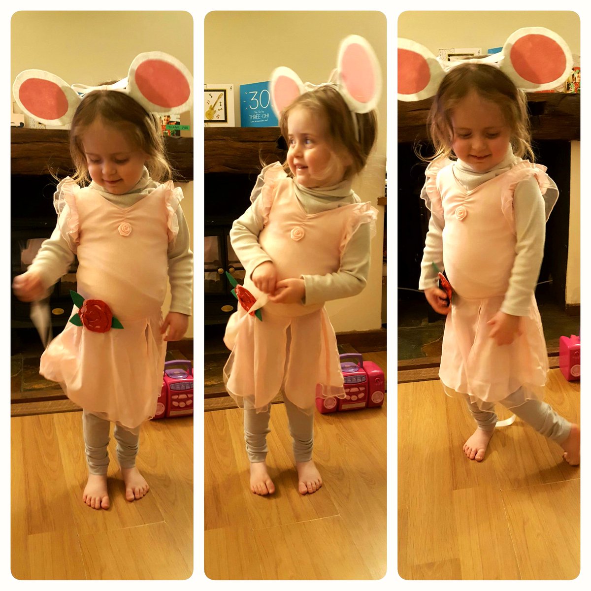 CbeebiesMummy's tweet photo. @CBeebiesMag @GoJetters @WorldBookDayUK Here's Angelina ballerina! Not that she got to wear it at school... 🌨⛄ https://t.co/8DCTj0DuRF