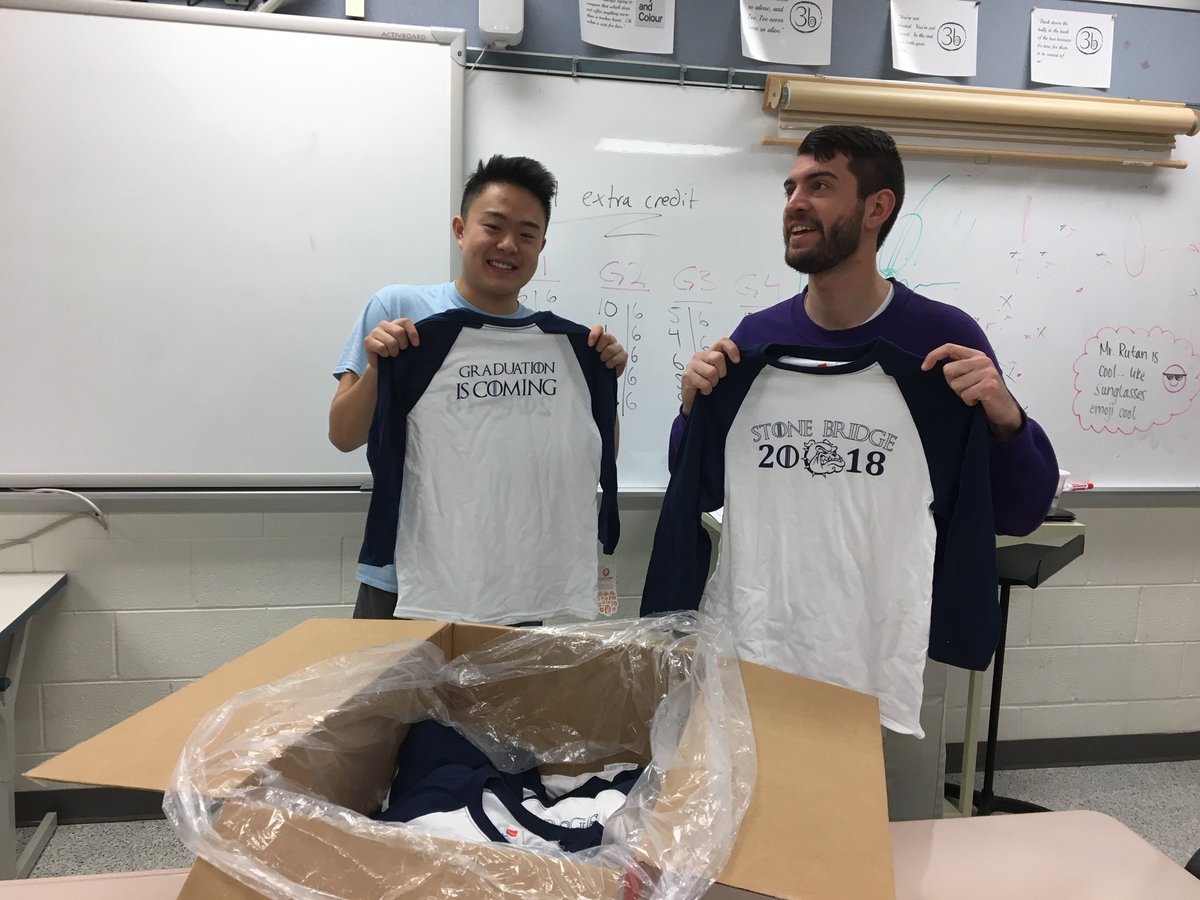 SBOffice2018's tweet photo. SPECIAL SALE! Last chance to buy a class shirt for $10! See Mr. Rutan in 212 for more info! #GraduationIsComing https://t.co/8J5wCMTllY