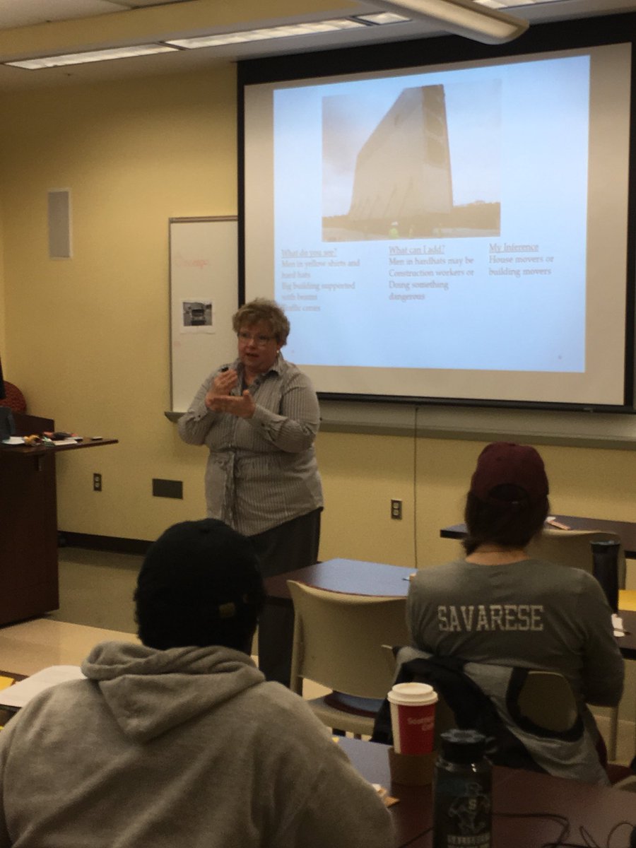 DelmarMathRocks's tweet image. Mrs. Terry Rodenbaugh demonstrates a Gallery Walk for making inferences. #ProjectKEEP