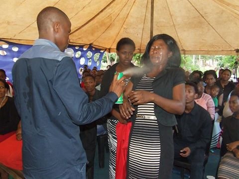 JacaNewswatch's tweet photo. #DoomProphet: Pastor Lethebo Rabalago has been ordered to pay a fine for spraying his congregants with a substance used to kill insects during church services. Read more here >> https://t.co/4a3aT7ufmr https://t.co/EFjkjkVq5f