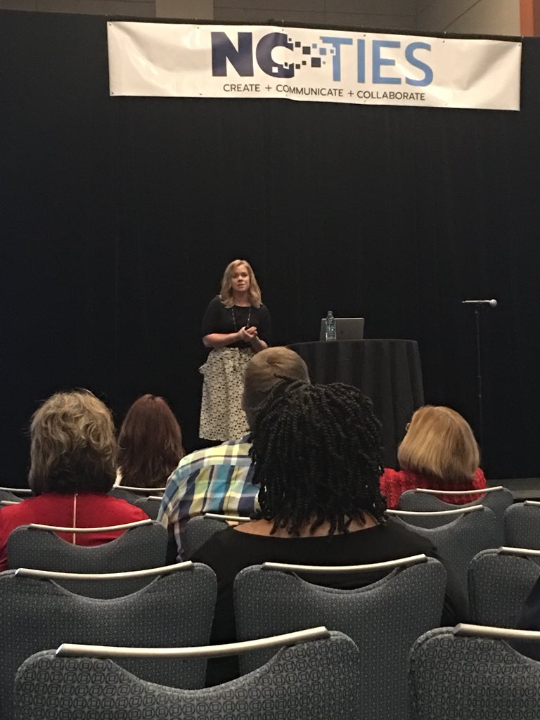 Enjoying the keynote atNCTIES!! Knowledge is power!!