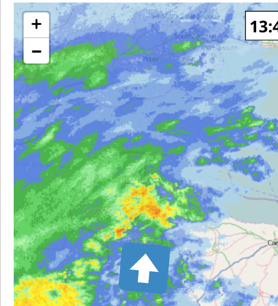 DorsetSnow's tweet photo. This is Dorset bound, they put the red warning in the wrong area. https://t.co/KE3T1M3Mq0