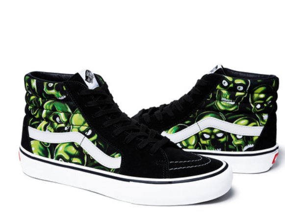 supreme vans collab skulls