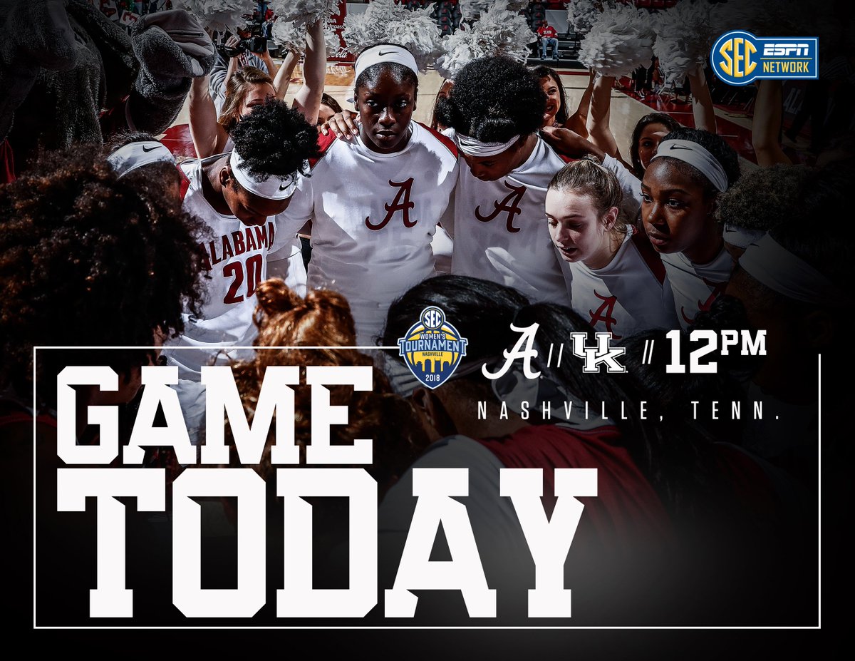 UA_Athletics's tweet image. .@AlabamaWBB takes on Kentucky today at noon as their first opponent in the SEC Women's Basketball Tournament! #GritAndGratitude