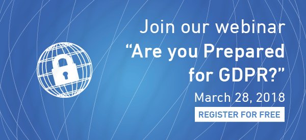 Leaseweb's tweet image. Are you ready for the fast approaching GDPR deadline? #Leaseweb is here to help! Join a free #webinar on March 28th organized by us, along with #Zenedge, on how to prepare for compliance with this important legislation. lsw.to/l7r