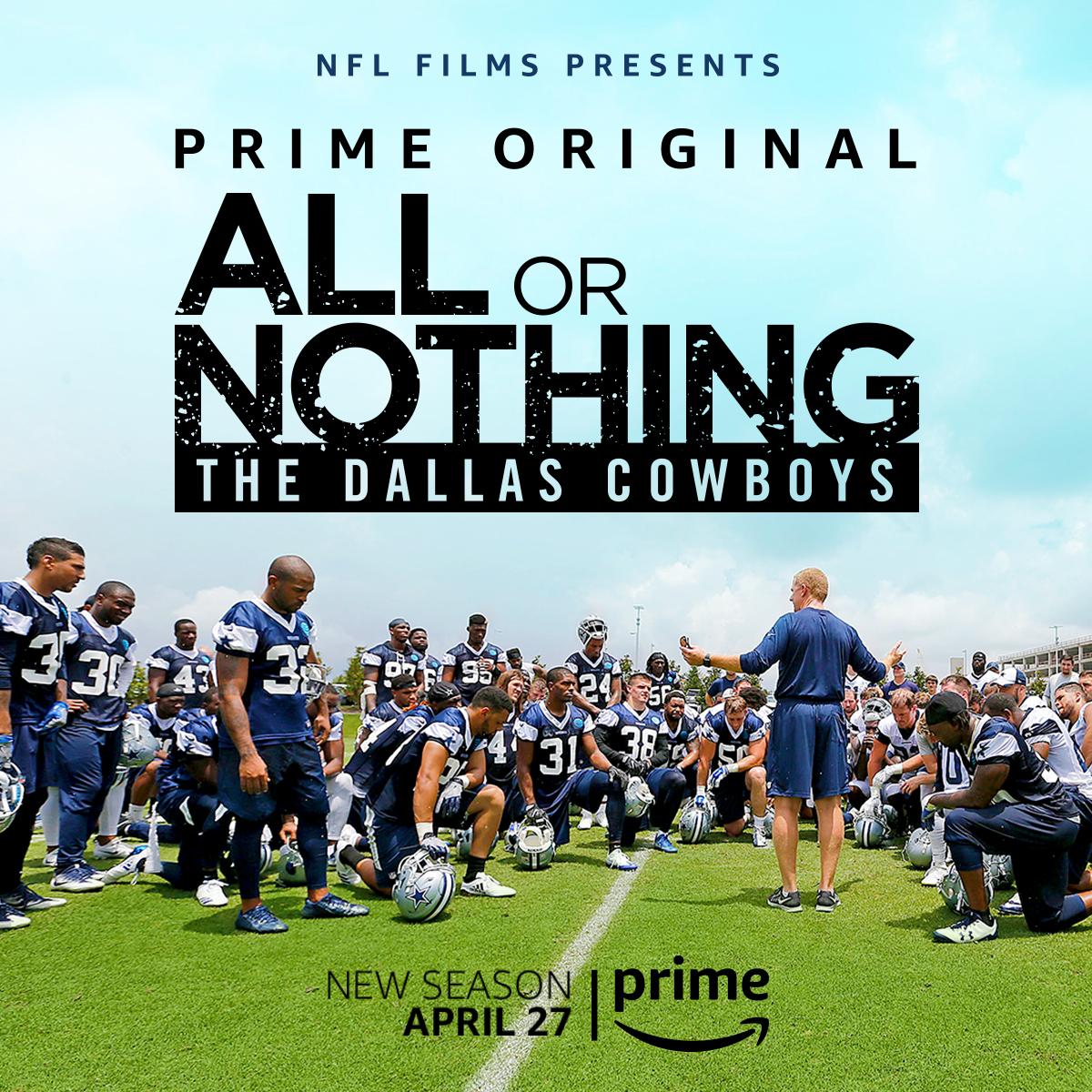 NFL's tweet photo. Coming soon to @allornothingtv... The @dallascowboys! https://t.co/x13mQcuYdx