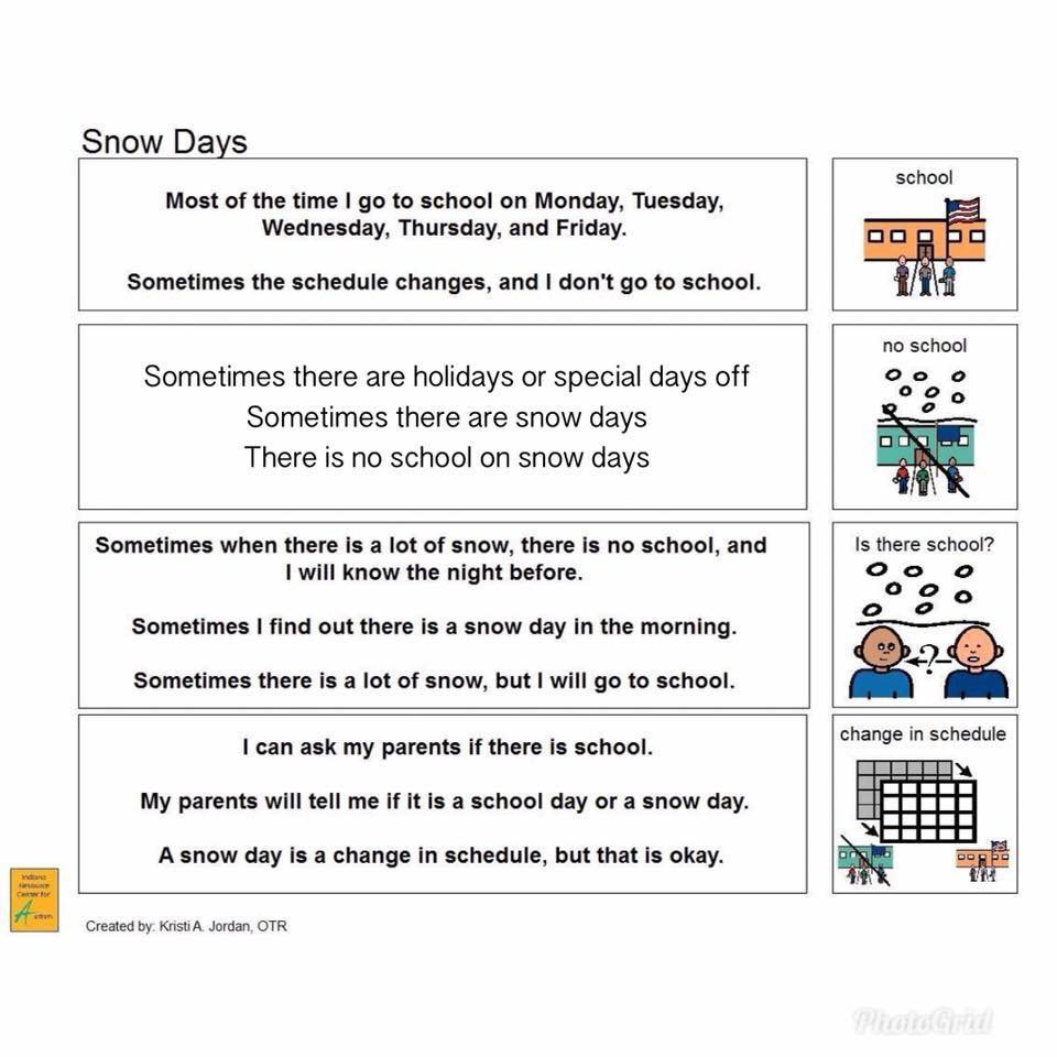 Mrsmcguinness75's tweet photo. Saw this on FB and thought it may be useful for some of our children. @PrimaryOrchard #snowdays #socialstories https://t.co/qyeLZfQRm7
