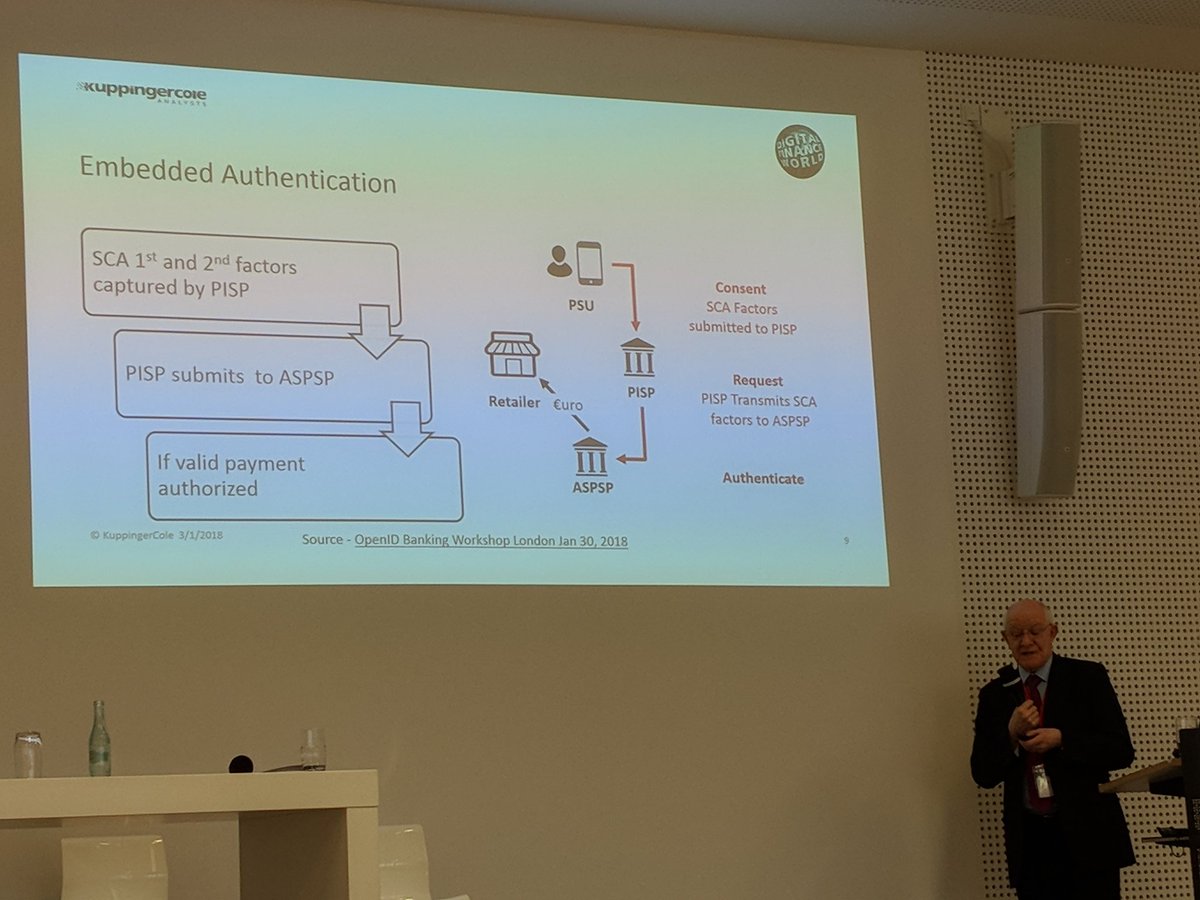 maartenwegdam's tweet photo. Mike Small from @kuppingercole discussed risk for man-in-the-middle attacks in PSD2's RTS #dfw2018 #open-banking #authentication https://t.co/EBeTUKr7Rx