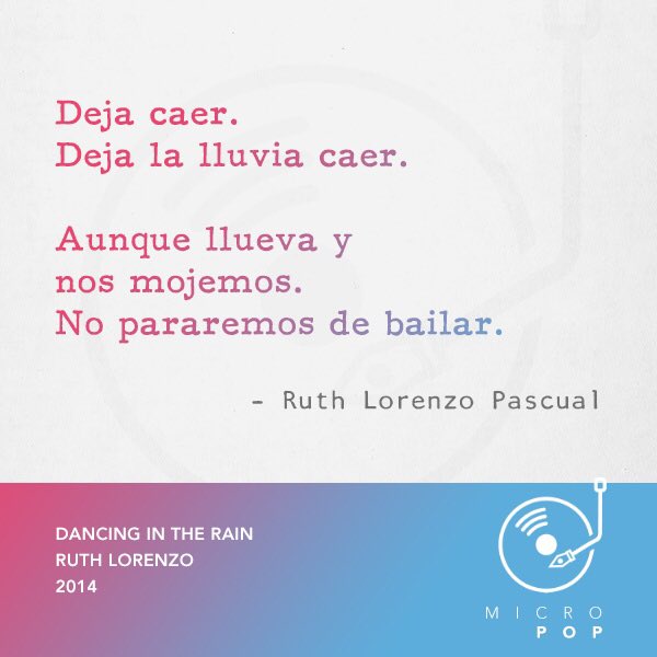 microPOP_'s tweet image. ¿A alguien le apetece bailar? ☔️  #micropop #lluvia