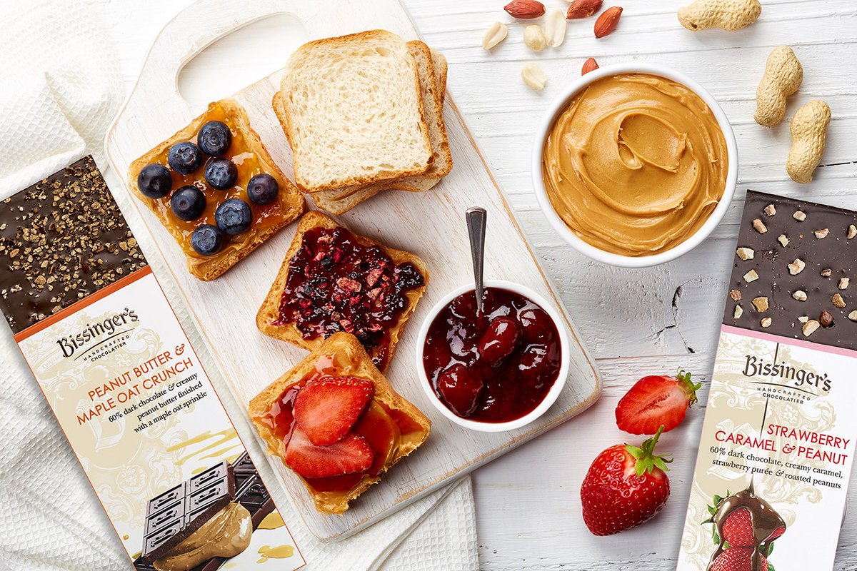 bissingers's tweet photo. 🥜2 for $5 Peanut Bars ALL MONTH LONG🥜
It's National Peanut Butter Lover's Day! To celebrate this delicious holiday, our Strawberry Caramel &amp; Peanut Bars and Peanut Butter Maple Oat Crunch Bars will be 2 for $5 all month long! https://t.co/2pPXq8Y8Vd https://t.co/FchOrHBzdm