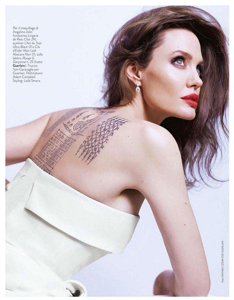 Angelina Jolie Angelina Jolie For Guerlain Grazia Magazine March 18