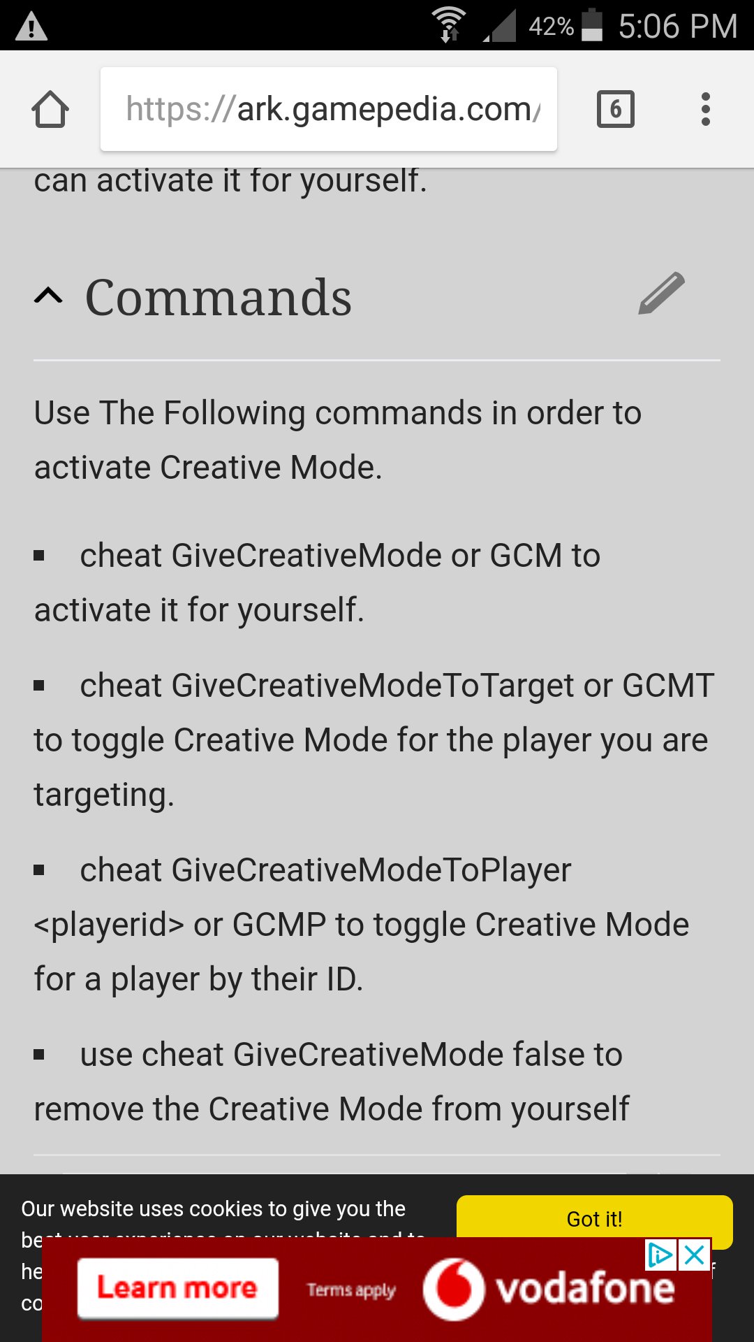 Nitrado Admin Help Twitter -இல் "For ark admins on nitrado ps4 server's Here are the commands to activate the new creative mode on ark and how to give it to someone