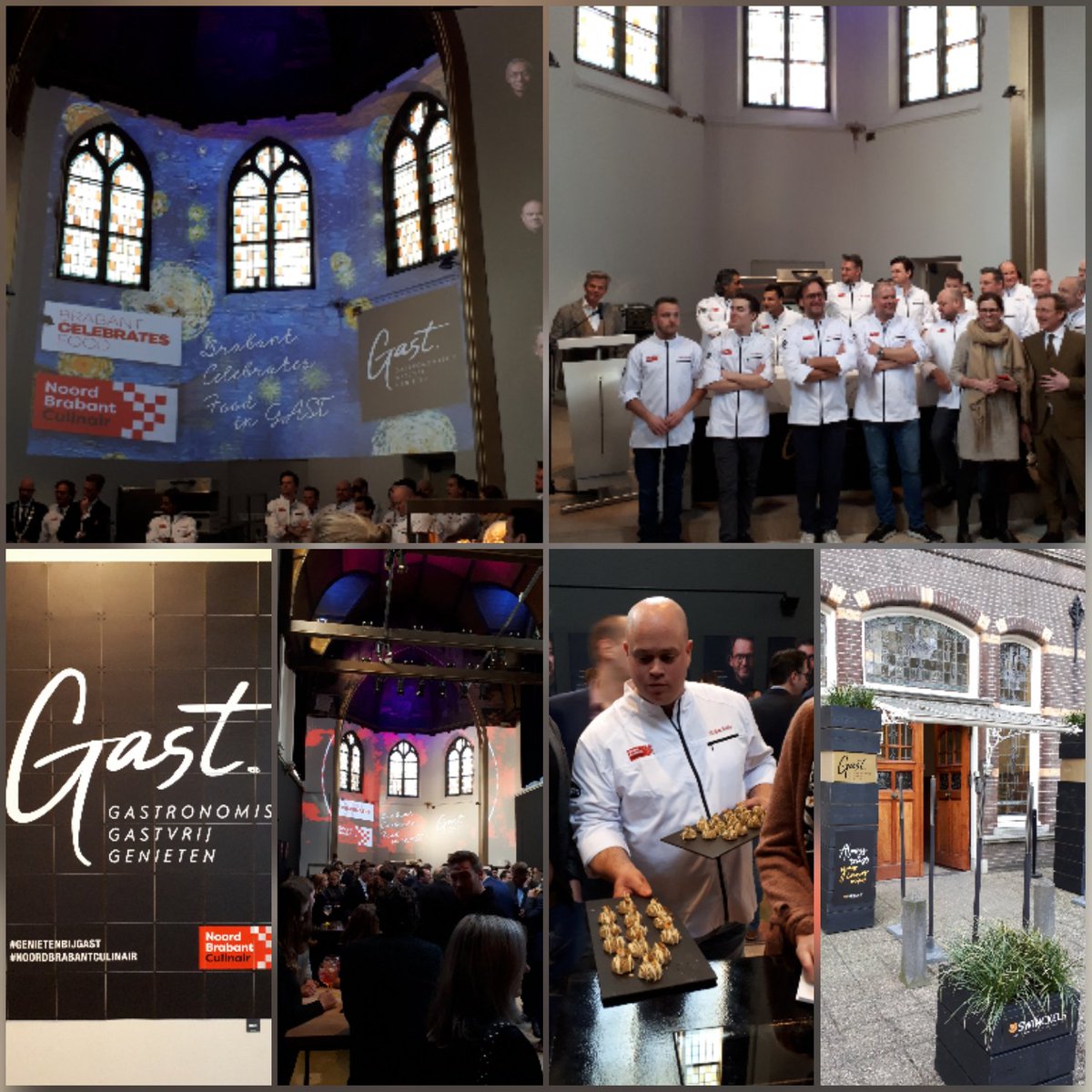DeRuwenberg's tweet photo. Geweldige culinaire opening van pop up #restaurant #GAST met 28 #chefkoks #mariakapel #WeAreFood #brabantcelebratesfood https://t.co/LngS4NNboy