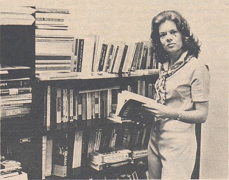 #TBT 1972: Beth Barnes, a professor of English at FTU (now <a href="/UCF/">UCF</a>), introduced a controversial class on Women in Literature. Without <a href="/WGSTatUCF/">UCF Women's & Gender</a> at the time, it was offered as a special topics course and was not an official addition to the curriculum. #WomensHistoryMonth #UCF