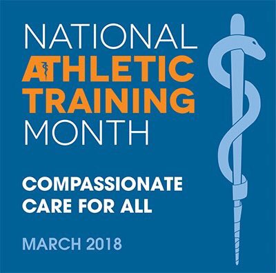 allisonkingATC's tweet photo. March is National Athletic Training Month! It’s a month to educate all and celebrate this fun profession! Lucky to have such a great job 💙 #NATM2018 https://t.co/18M6rSpWD4