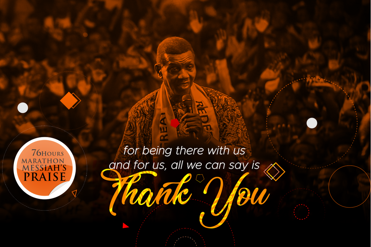 Who did it? Jesus! Oh my God, Wow!
Yes #76HoursPraise is a wrap to the glory of our God, #TheGreatRedeemer.
If Jesus tarries, we will be here next year by His grace for #MMPraise 2019. Thank you for staying with us.