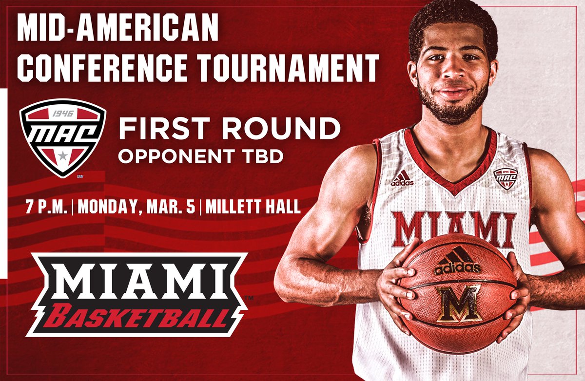 We are going to be hosting a MAC Tournament First Round game on Monday that tips at 7 p.m.! For all details on how to attend please click the link below.

 📝: goo.gl/4VmT21   

#RiseUpRedHawks