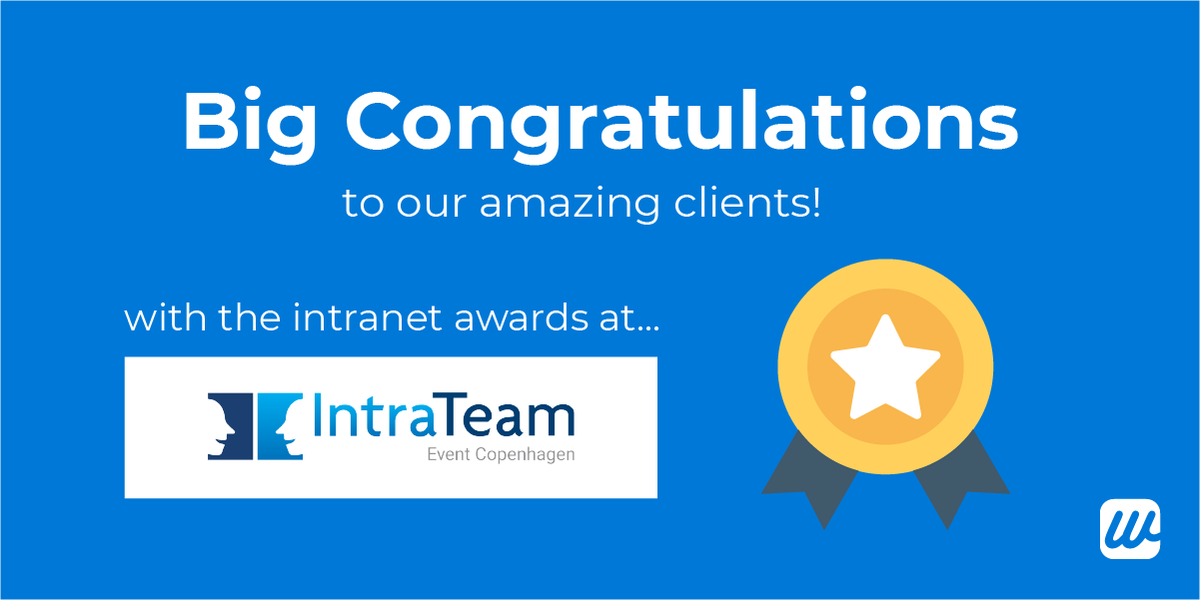 wizdom_intranet's tweet photo. We wish our customers @Rigspoliti and @cancer_dk a big congratulation on the winning at the Intrateam event 2018

You can find IntraTeams full article on The National Police of Denmark’s winning Wizdom intranet : https://t.co/ouUHQs3XqC https://t.co/Ccou0PXJba