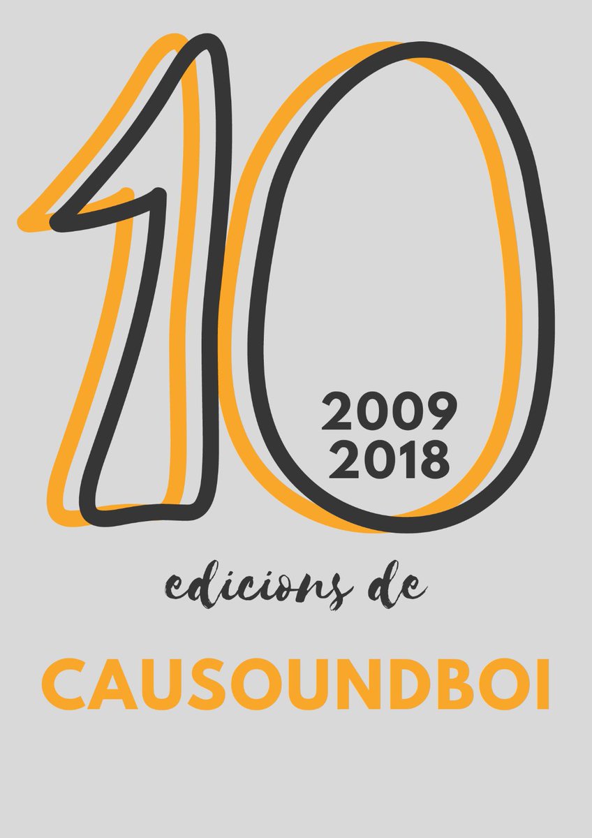 CAUSOUNDBOI's tweet photo. Ja saps que aquest any farem la desena edició del Causound? Sabries dir a quants has estat? 🎤🎶🎵🎉 https://t.co/bCJdBH6fRC