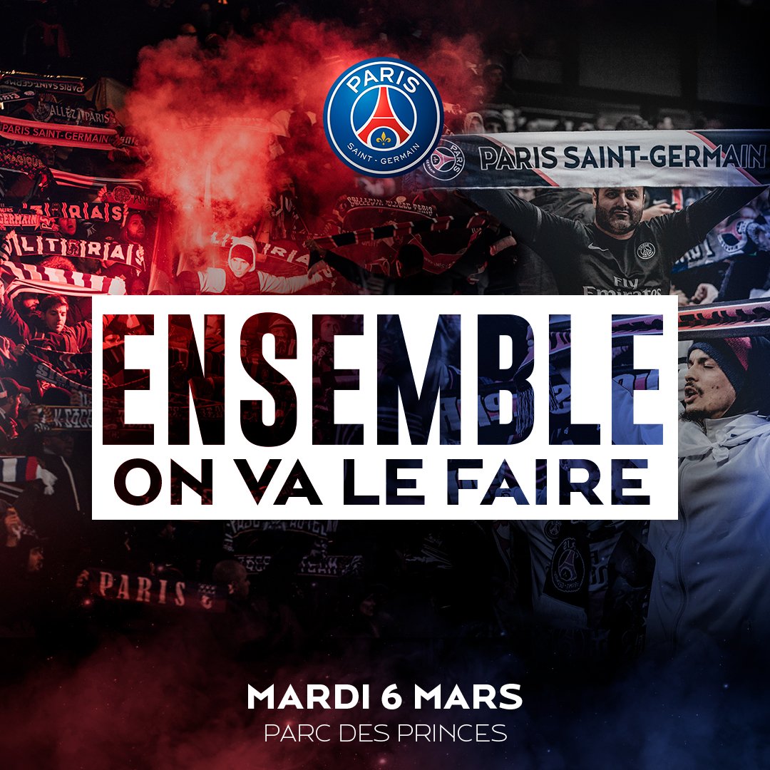 PSG_inside's tweet photo. ENSEMBLE ON VA LE FAIRE 📢🔥

#PSGREAL https://t.co/3OPsqDcSmu