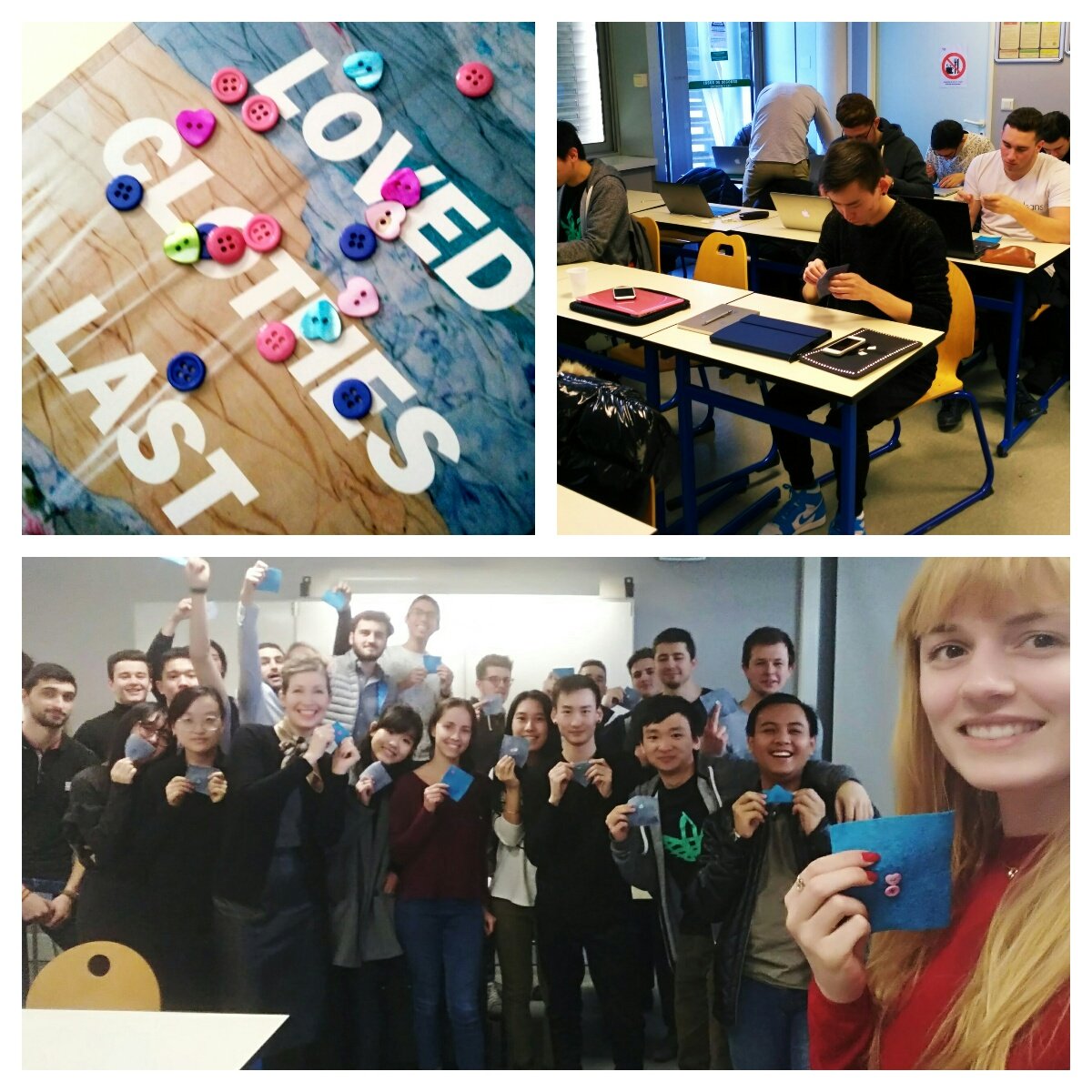 fashionnatascha's tweet photo. Day 4 #teaching international elective on #ethical #business @ToulouseBS everyone ❤ learning how to sew on a button ❤
#repair #lovedclotheslast #sustainability #fashionfast     @Fash_RevUK @Fash_Rev @LCFLondon @sustfash https://t.co/VBSy5ygHhY