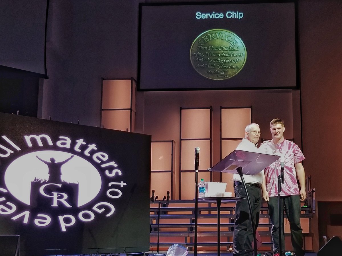 ForeverFreeNLR's tweet photo. #CelebrateRecovery #FirstNLR congratulates Micah F. for being awarded the #Service Chip. Micah is one our youngest and most faithful volunteers. He is ever ready and ever willing! Thank you, Micah, for being such a #humble servant! #CRServes https://t.co/xPxxWcKiT1
