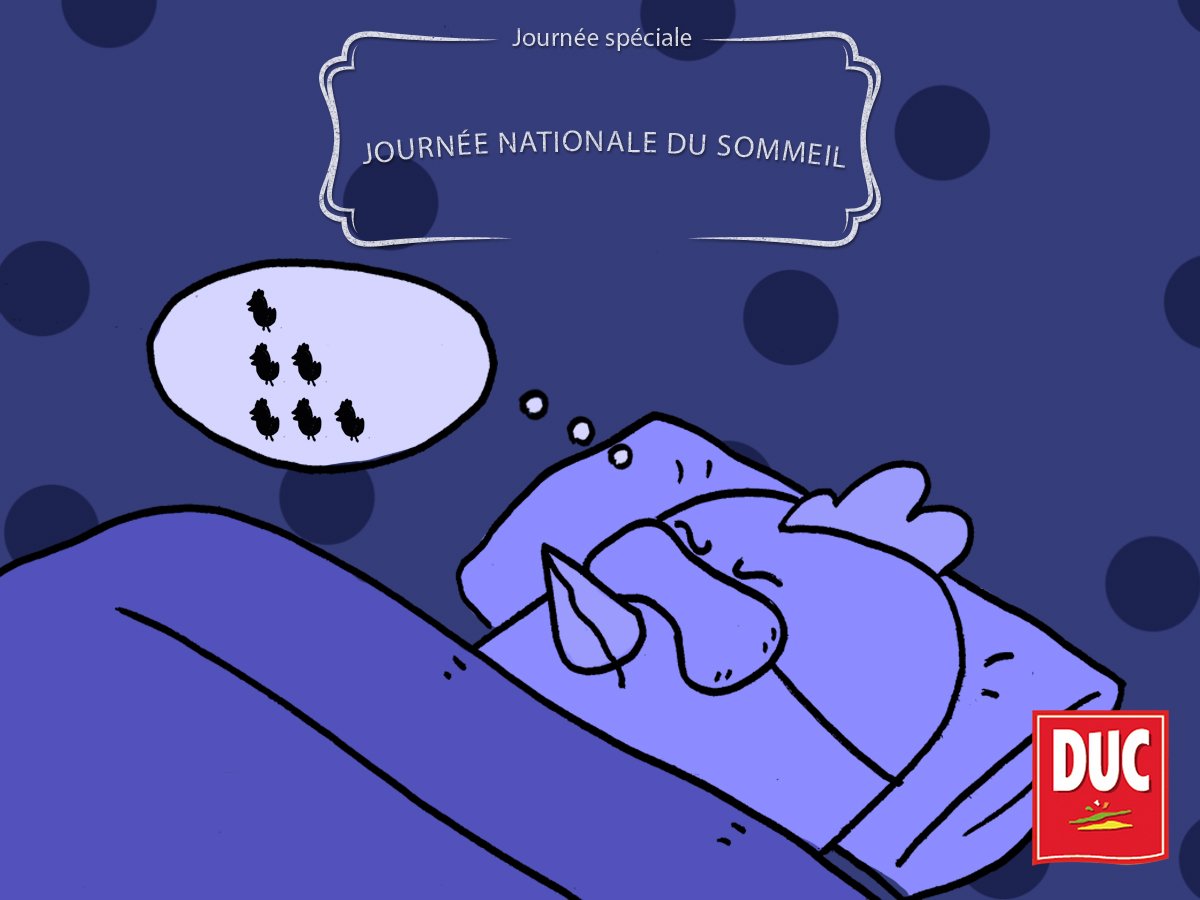 Groupe_Duc's tweet photo. Aujourd’hui, c’est la Journée nationale du sommeil ! Et vous, comment faites-vous pour trouver le sommeil quand vous n’arrivez pas à dormir ? Vous comptez les poules, aussi ? 💤 https://t.co/WvMowUde92