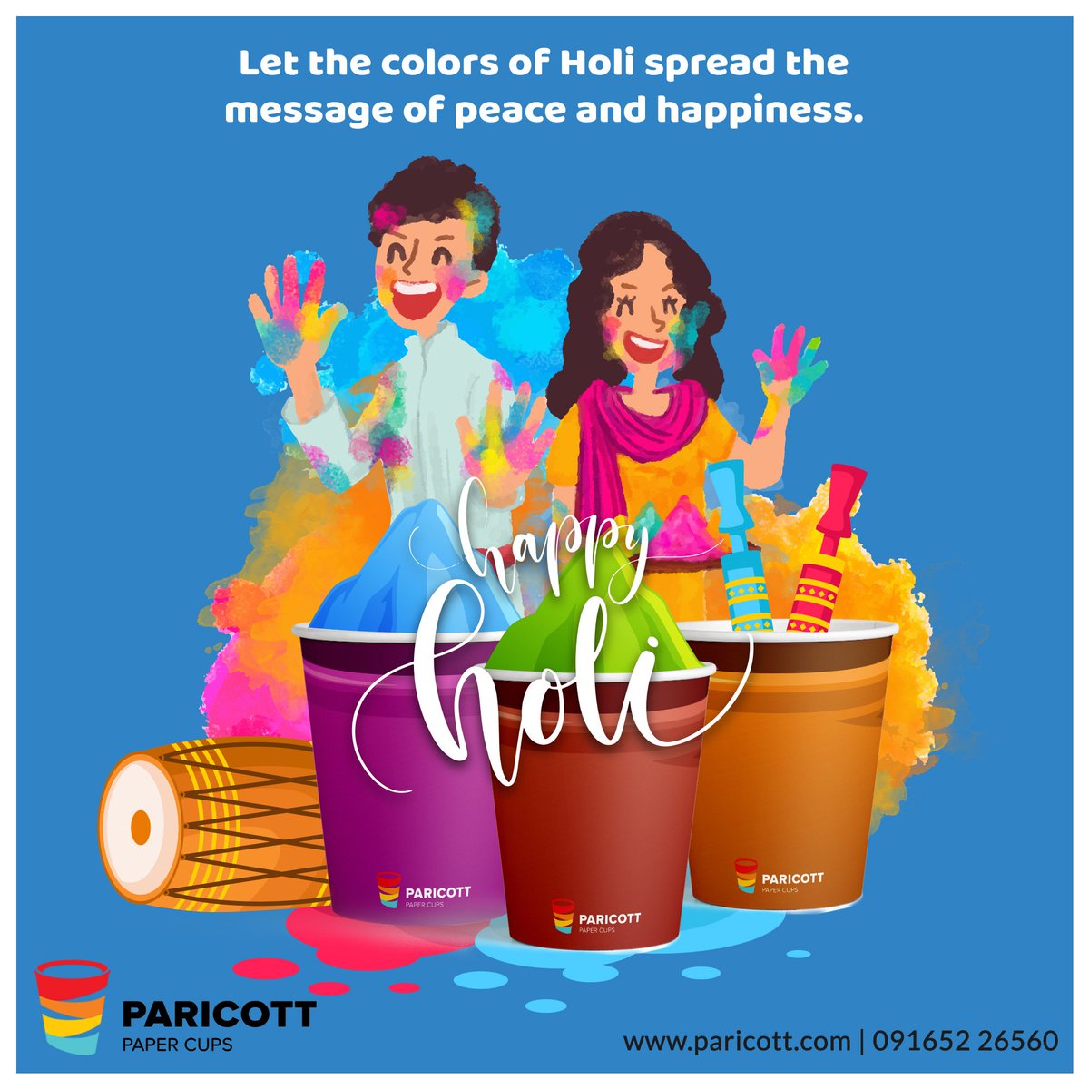ParicottIndia's tweet photo. Moments of Holi are to be celebrated together so that the memories can be relished later. These are the memories we wish to live with forever. #HappyHoli #Holi2018 #Paricott #PaperCups https://t.co/R1lWqzWzaI
