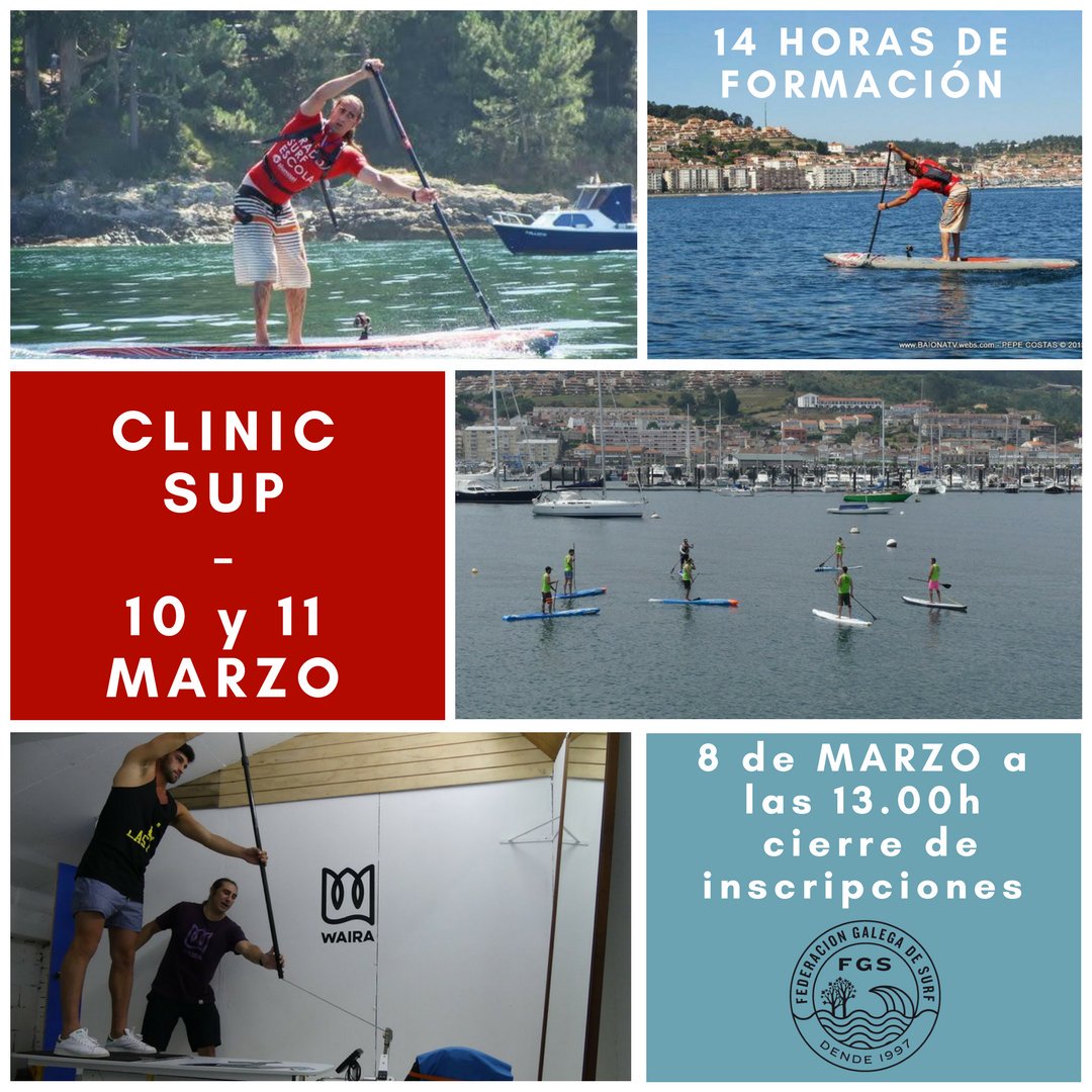 FedeGalegaSurf's tweet photo. 💥Hasta el próximo jueves 8 de marzo abiertas las inscripciones de la 2a edición del CLINIC SUP

🎓Clínic único a nivel nacional, con 14h de formación días 10, 11 de marzo✍🏽

👀  info web https://t.co/telF8iJ9um 

#SUP #PADDLEBOARD #SUPRace #travesias #competicion #formacion 🏄 https://t.co/WlXXsdNK3k