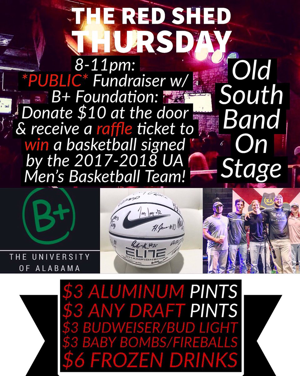 Tonight!
PUBLIC EVENT! Donation proceeds go directly to the <a href="/uabepositive/">B+ Foundation UA</a> Foundation and their fight against childhood cancer! Specials run all night/event ends @ 11.