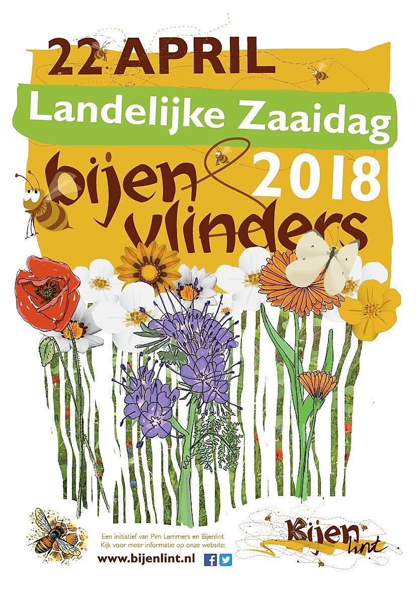 Steeds meer gemeenten sluiten zich aan bij Operatie Steenbreek. En wanneer die allemaal meezaaien voor #bijen #vlinders en #wildebijen  dan wordt Nederland dit jaar een groot bloementapijt.
Zaaien doet Zoemen #zaaidag #steenbreek
