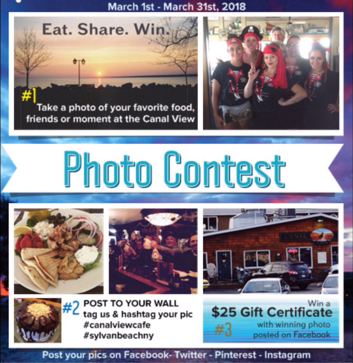 canal_view_cafe's tweet photo. Share your #canalviewcafe moments and nearby #sylvanbeachny pics. #octevents https://t.co/8Q9mIfj0hi