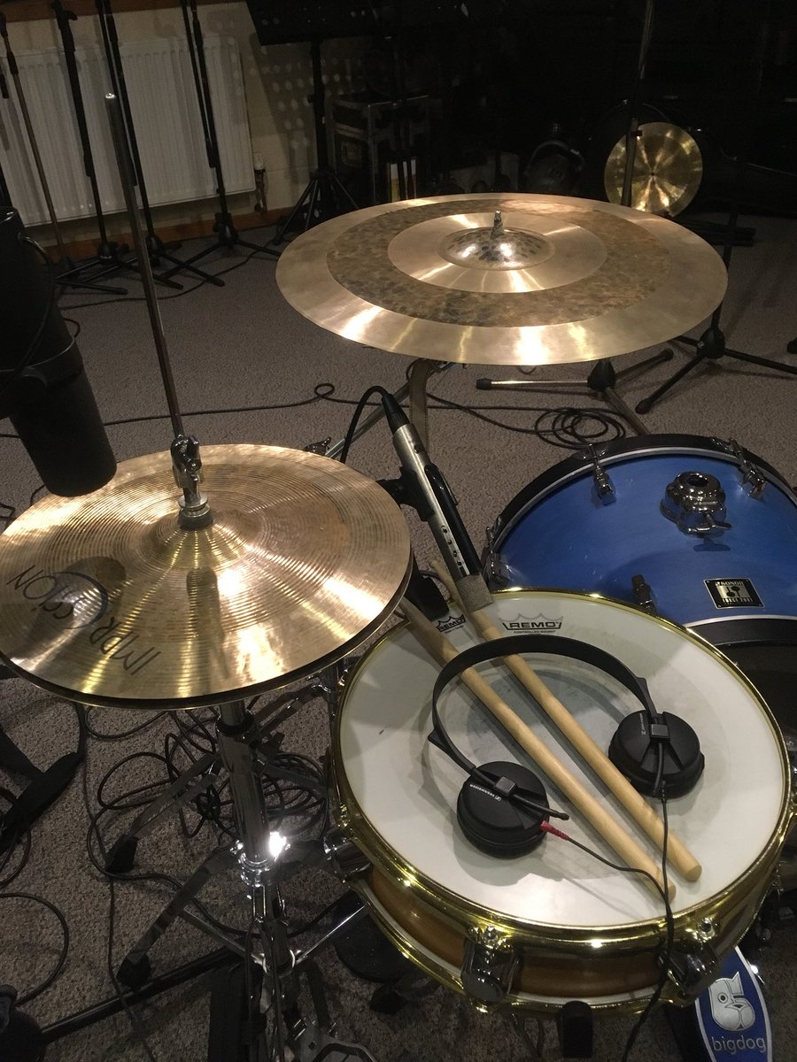theDanielJLogan's tweet photo. Todayβs #viewfromthekit is from @orchardofficial of a minimalist setup of hihats, snare, bass drum and cymbal ... #recording #studio #newmusic https://t.co/cby6CRKHih