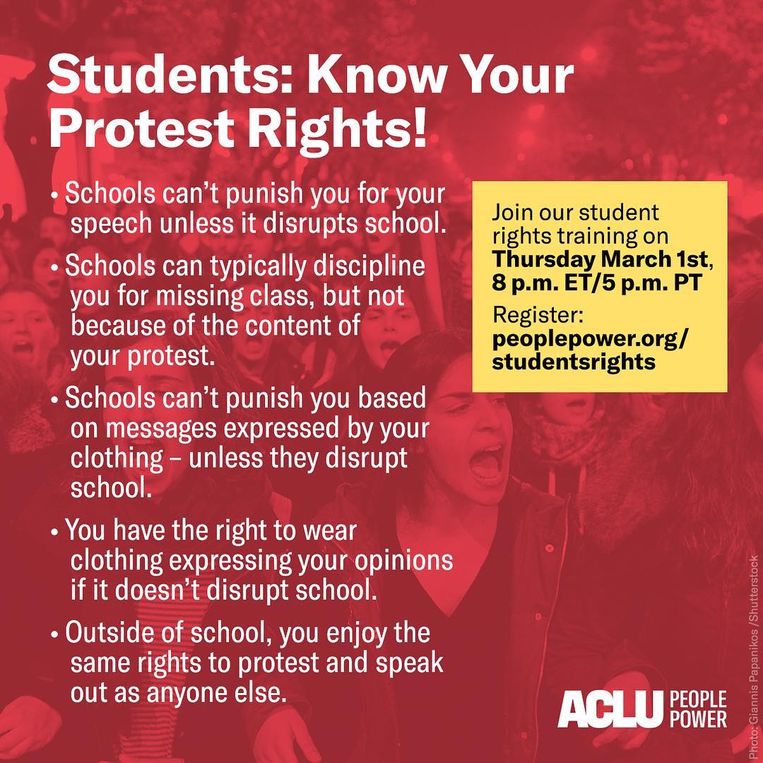 acluohio's tweet photo. We're on @soundofideas talking about the wave of #StudentActivism this morning! "This is an issue that has popped up all across the country. Our national office is hosting a webinar training at 8p. Anyone is welcome to join!" @peoplepower @ACLU https://t.co/3QZxjrJLNW
