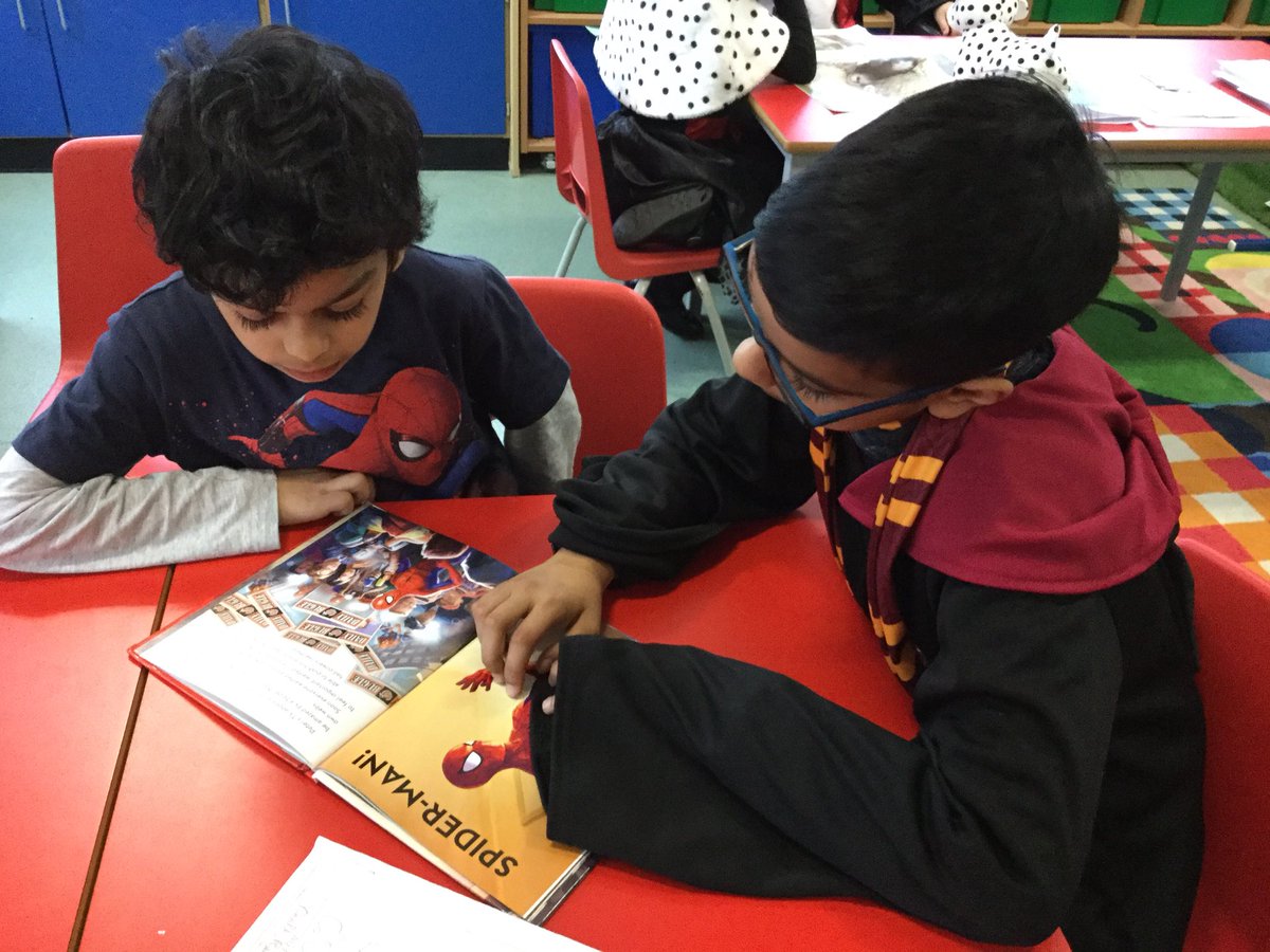 firsprimarysale's tweet photo. #Year2LT & Year4KH Enjoying shared reading for World Book Day! https://t.co/4sSvBwNy8o
