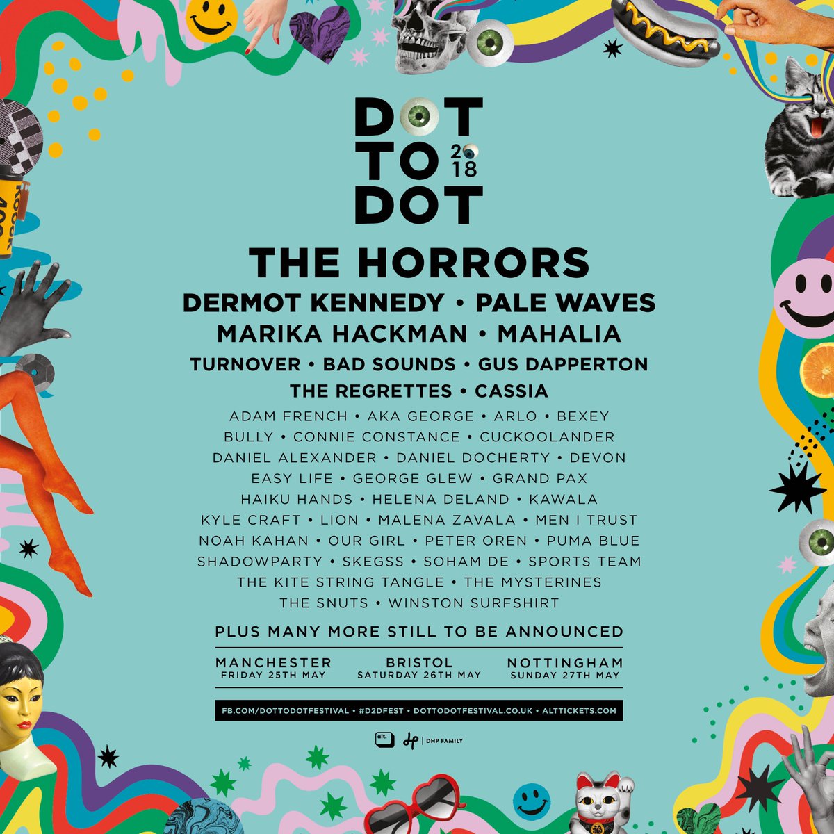 The first wave of artists for this year's <a href="/d2dmanchester/">Dot To Dot Manchester</a> has been announced. It looks set to be another great year lined up 🎶 tinyurl.com/ydz29s2f