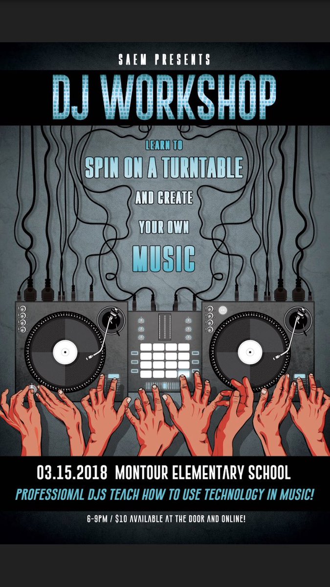 Do you want to learn how to DJ? Or maybe about the background of what made your favorite concert the way it was? Come to the DJ and Entertainment Workshop on March 15th from 6-9PM! Tickets are $10! DM for any questions! saem-misco.ticketleap.com/dj-workshop/