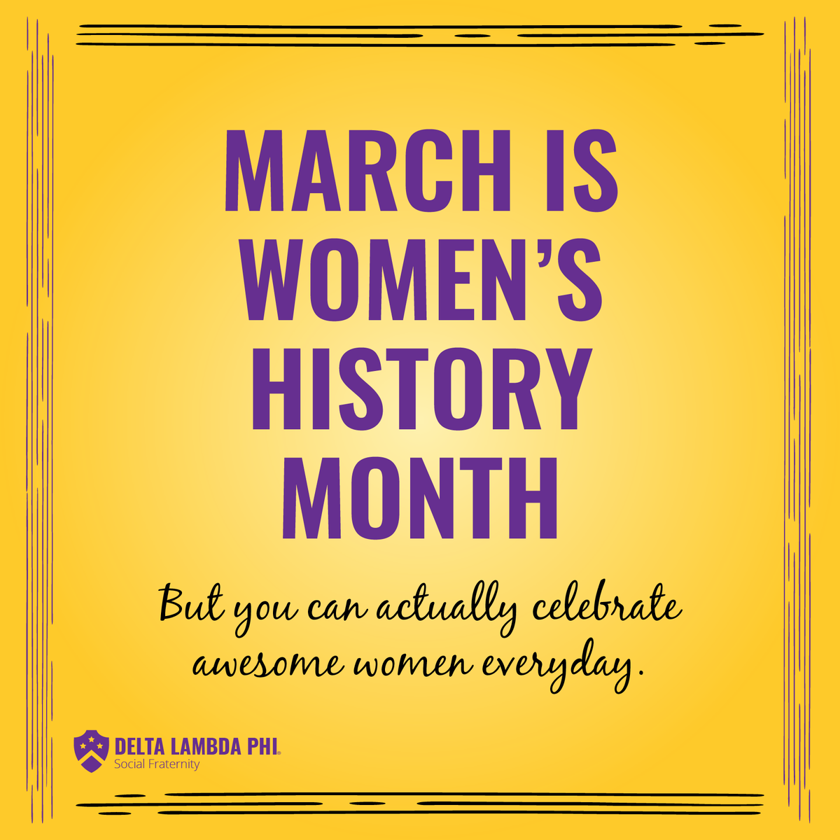 deltalambdaphi's tweet photo. Celebrate powerful women everyday, but especially in March. #WomensHistory #NWHM https://t.co/l1PPSQfnAA