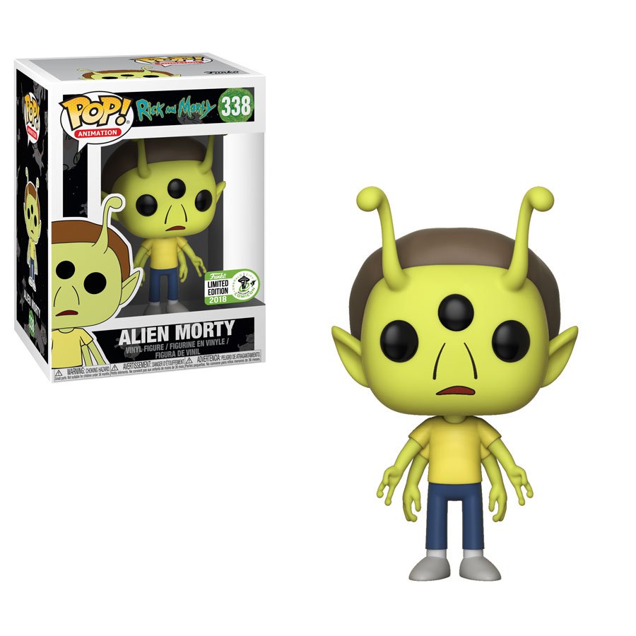 OriginalFunko's tweet image. RT &amp;amp; follow @OriginalFunko for the chance to win an #ECCC 2018 exclusive Alien Morty Pop! #FunkoECCC