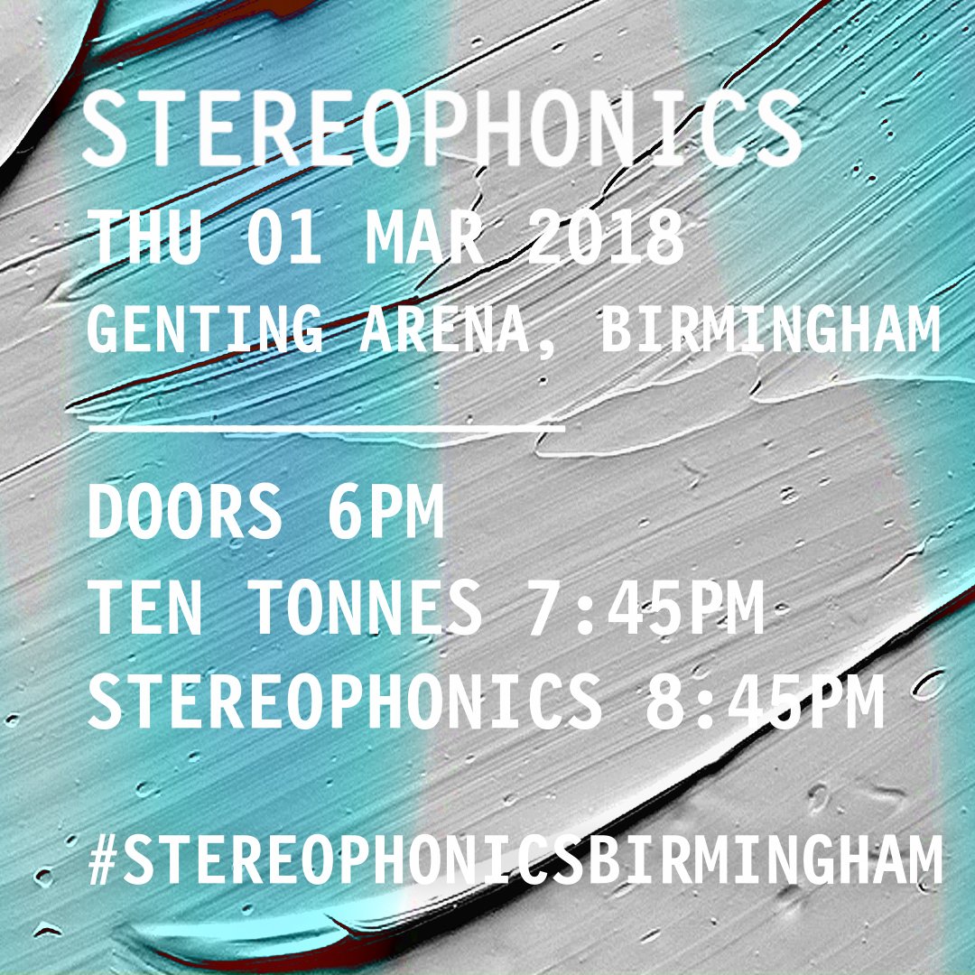 stereophonics's tweet photo. Who’s coming to see us in Birmingham tonight? #StereophonicsBirmingham https://t.co/vu8JQHTYc1