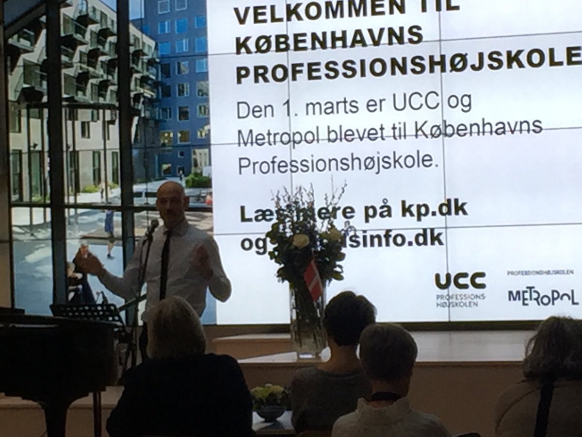 LisbethHarsvik's tweet photo. Velkommen til Københavns Professionshøjskole og vel kommen til vores nye rektor Stefan Hermann https://t.co/q1aLZwI3o9
