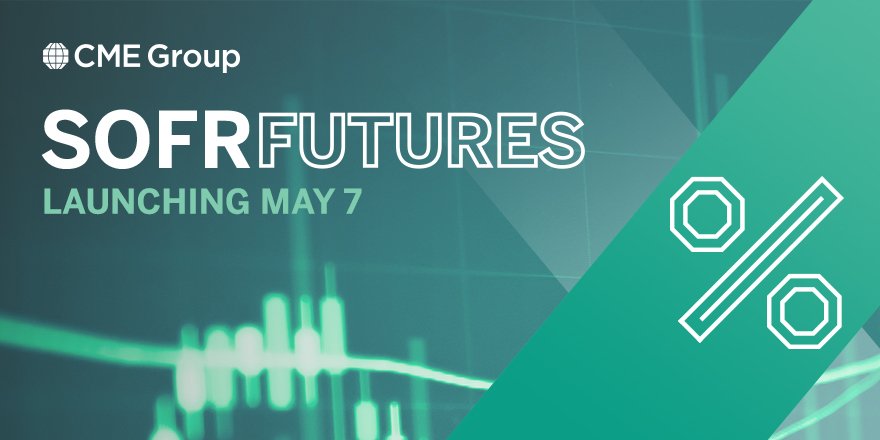 CMEGroup's tweet photo. The Federal Reserve will begin publishing a Secured Overnight Financing Rate April 3. Our new SOFR Futures will launch May 7. 
 
https://t.co/MuoEf401Hc https://t.co/ZlFITqachW
