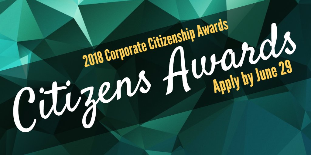 Do you know a business acting as a force for good in communities? Share their story and submit a nomination for <a href="/USCCFBiz4Good/">USCCFBiz4Good</a>’s Citizens Awards by June 29! goo.gl/fxxJ6E #Citizens2018