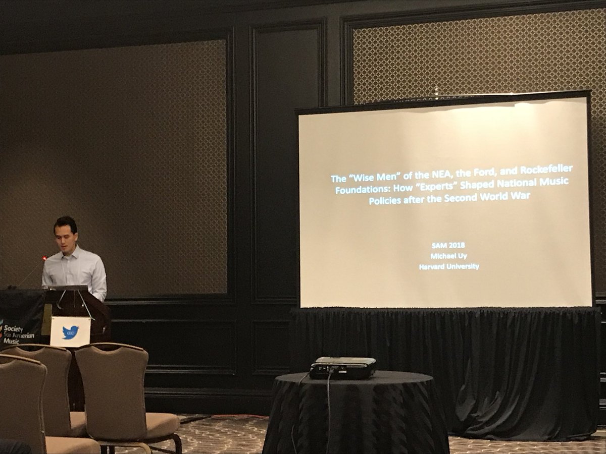 Michael Uy on role of “wise men” and foundations on shaping music after WWII. Great to hear the outcome of all his research! #AmMusic18