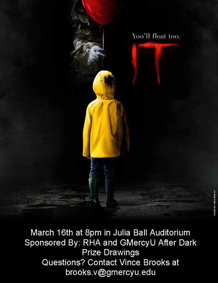 GMercyU_RHA's tweet photo. Float down to our event!🤡🎈🎈🎈 https://t.co/7EzWXlDtdT