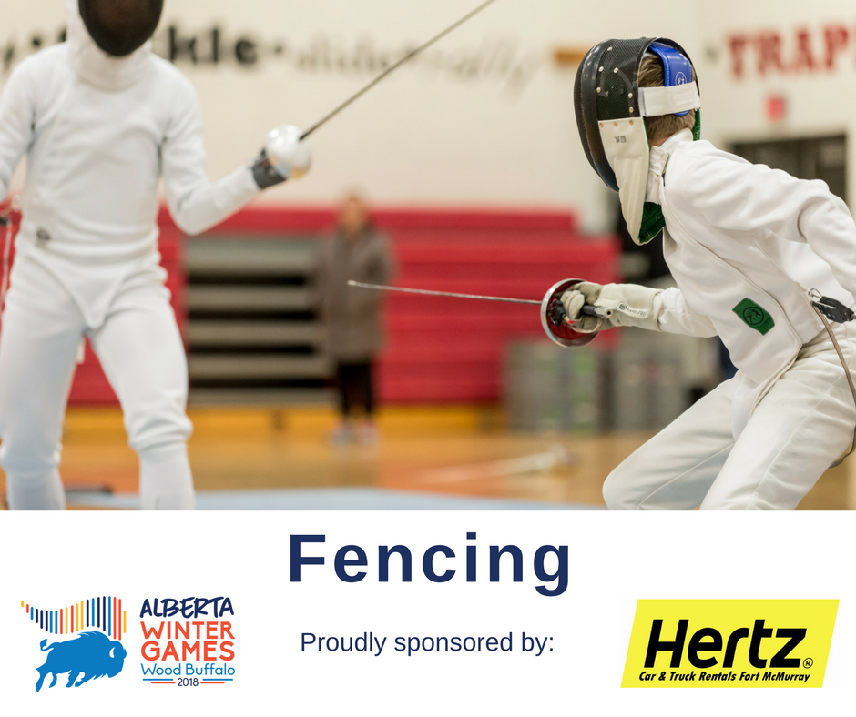 Thank you <a href="/Hertz/">Hertz</a> for being our sport sponsor for Fencing.

See more photos of Fencing from the 2018 Wood Buffalo Alberta Winter Games here: bit.ly/2F5Mowt #YMM #RMWB