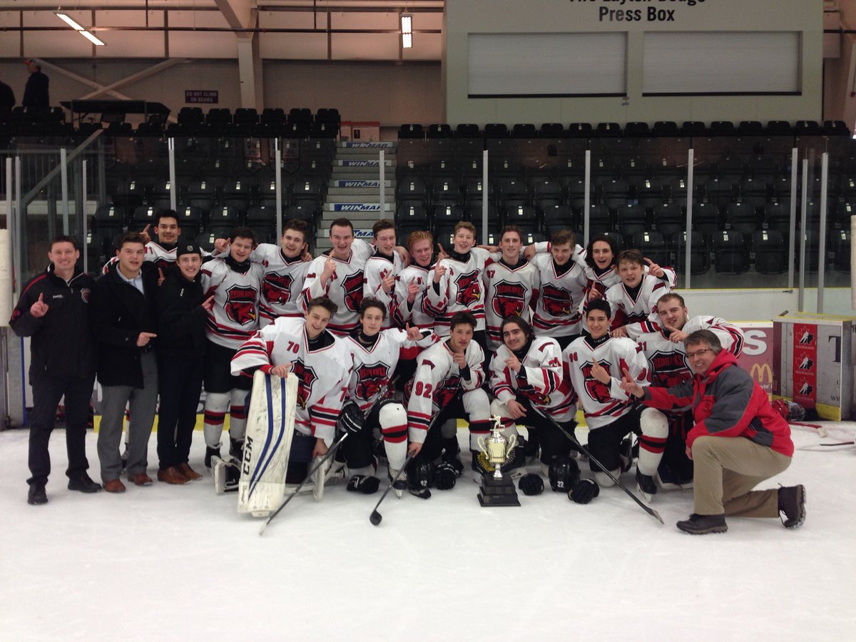 HHSS_RedHawks's tweet photo. Congratulations to the Boys Varsity Hockey Team on winning Kawartha AAA Gold!! Good luck at COSSA AA Monday in Belleville! #redhawks #prideofthered https://t.co/9GYKfkwI2R