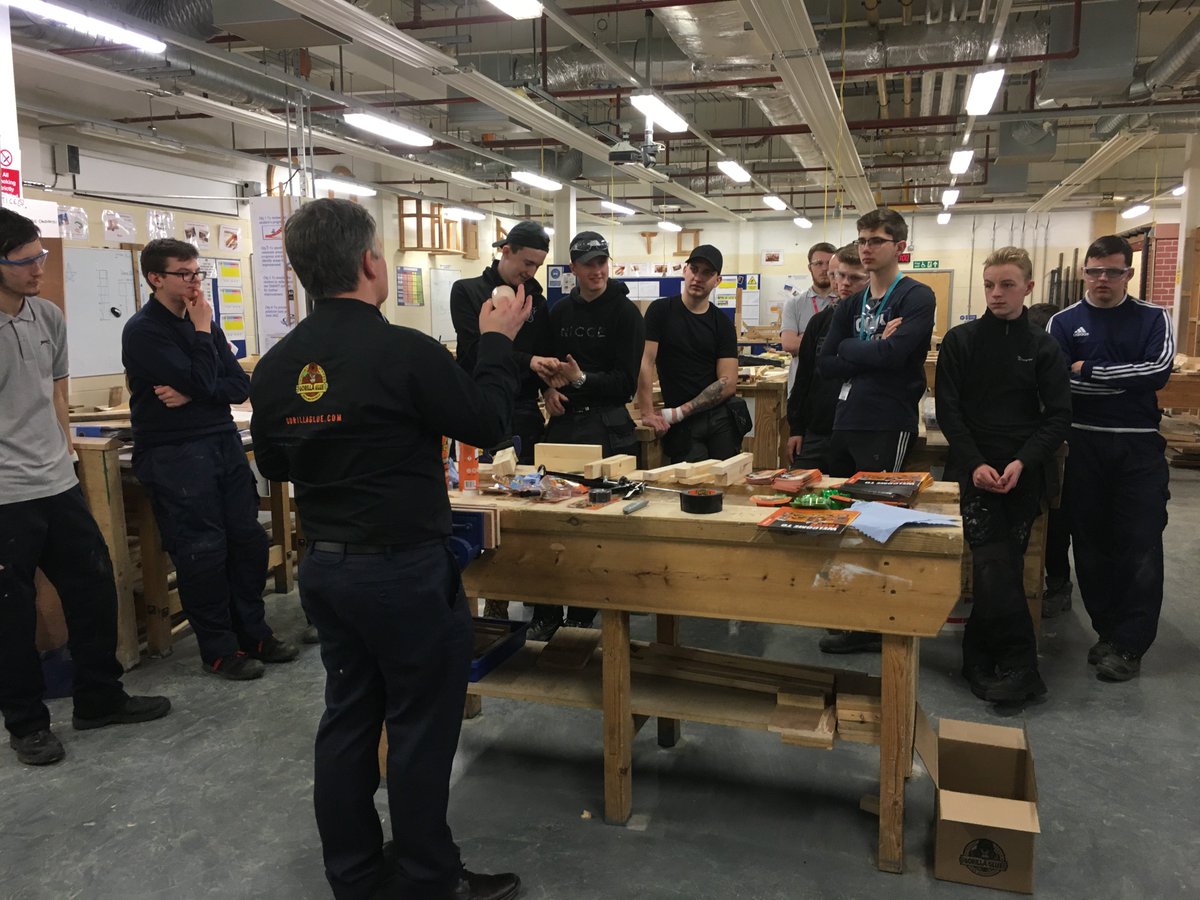 GorillaGlueUK's tweet photo. Next Monday marks the 2018 #NationalApprenticeshipWeek, and we've been busy with various colleges across the U.K. in search of the Apprentice of the Year. The winner will be announced next week, but in the meantime, take a look at our snaps from the workshops. https://t.co/oTz1b0FFKL