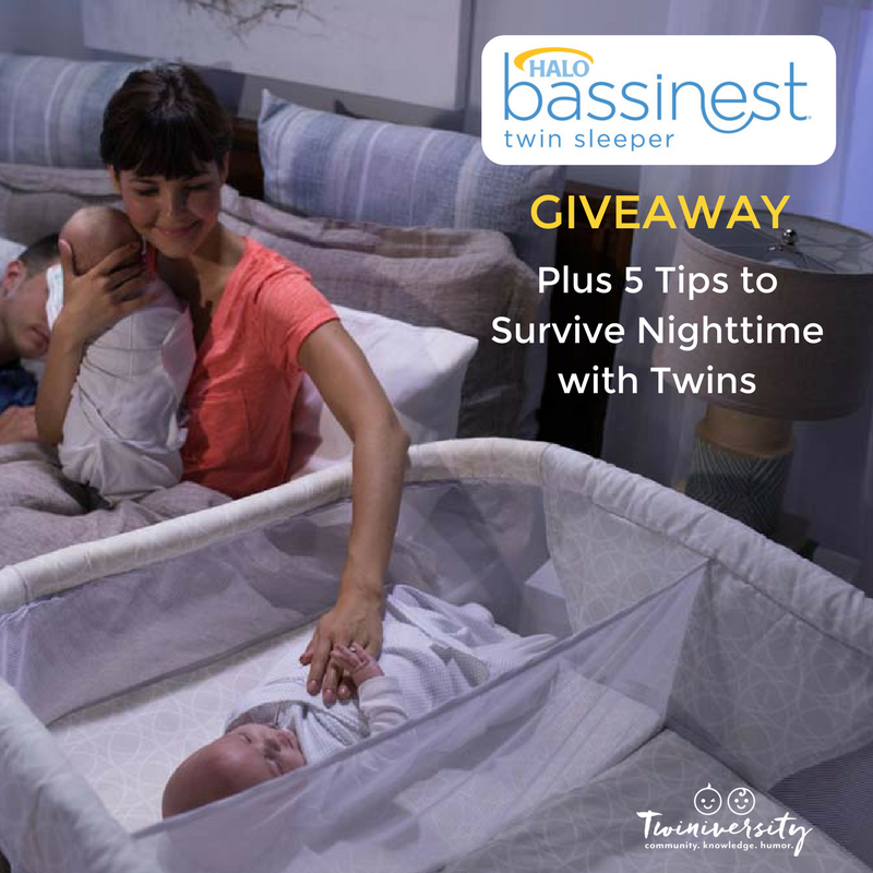 Twiniversity's tweet photo. Learn 5 tips for suriving nighttime with #twins, plus a chance to win a @HaloSleep Bassinest Twin Sleeper! #HALOSleep #HALOBassinest https://t.co/s25dP9WoFP